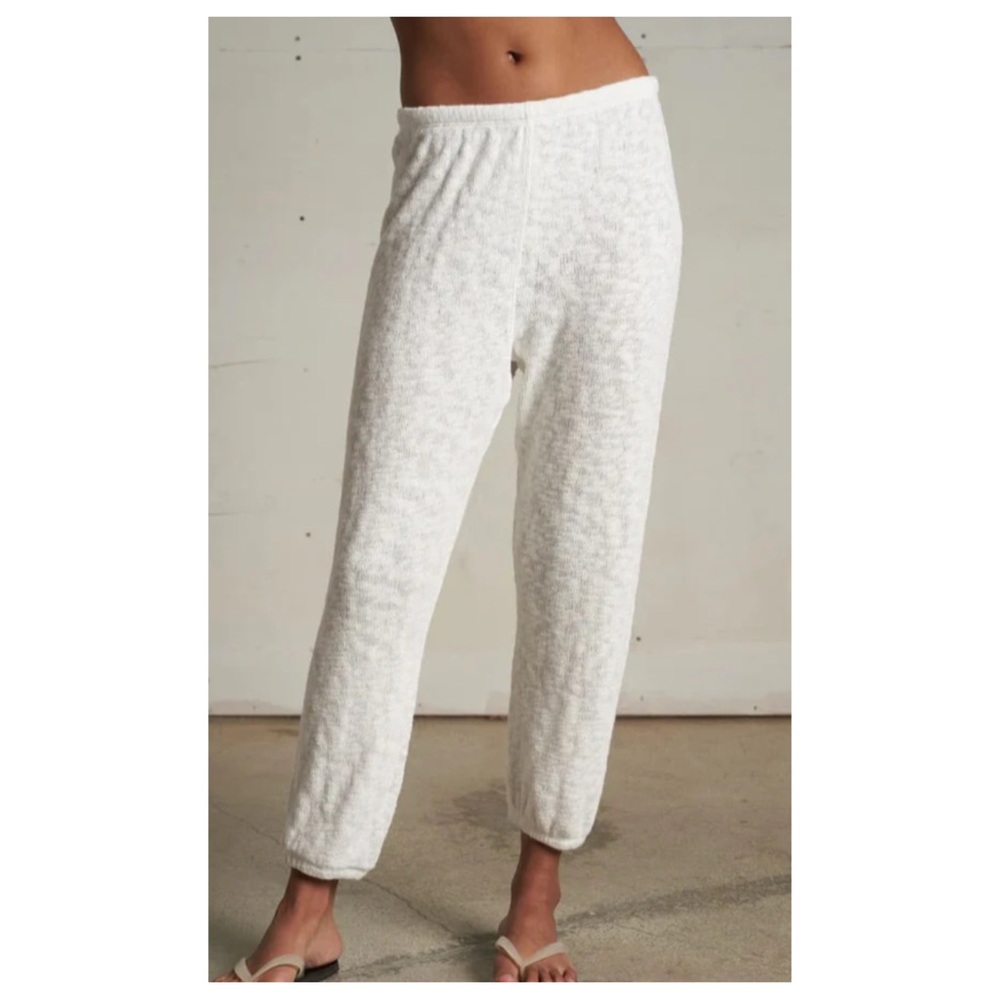 perfectwhitetee White Cozy Track Pants - Picture 1 of 13